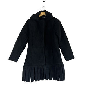 ATTITUDES BY RENEE Global Illusions Sherpa Coat Raven XS